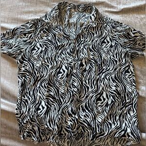 Men's Zebra Print Shirt